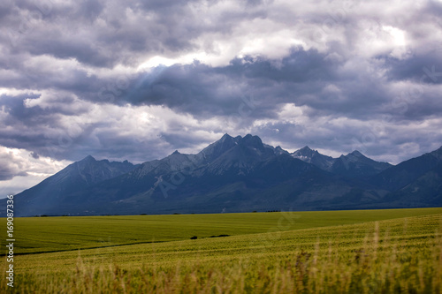 Tatry mountains, View of High Tatras in Slovakia 