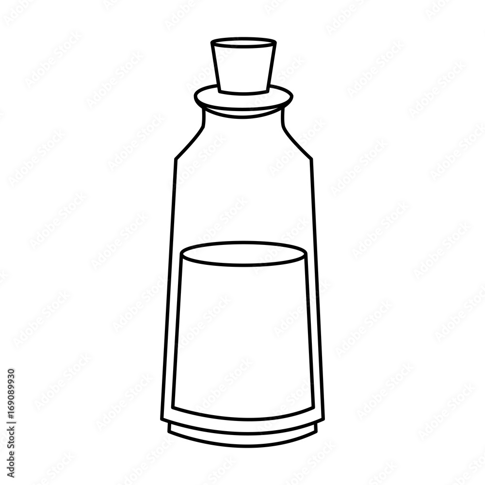cosmetic glass bottle with cork icon image vector illustration design cosmetic glass bottle with cork icon image vector illustration design