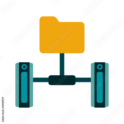 servers web hosting related icons icon image vector illustration design