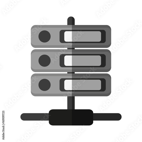 servers web hosting related icons icon image vector illustration design