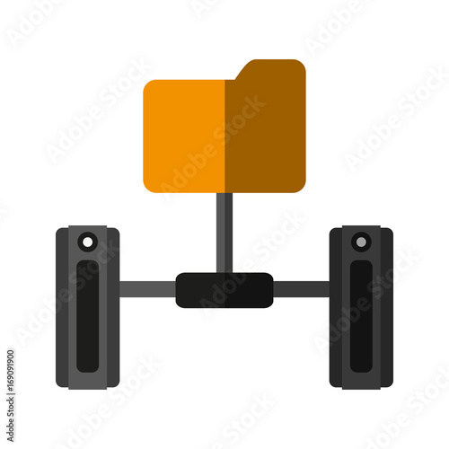 servers web hosting related icons icon image vector illustration design