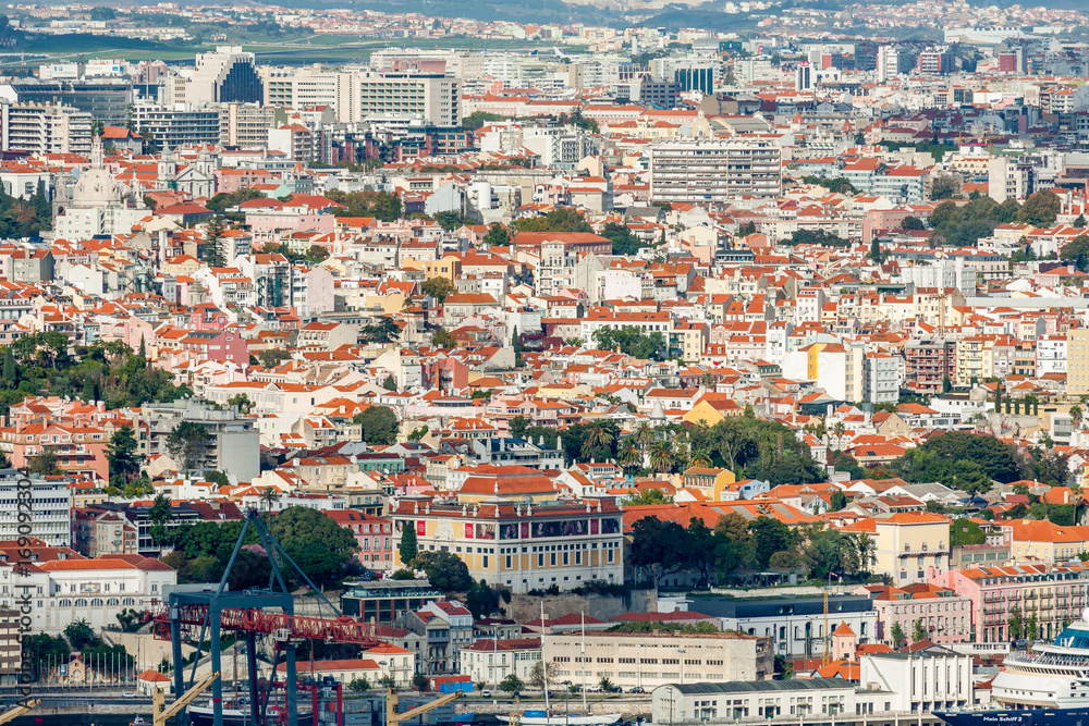 View of the City of Lisbon from the South Bound, Portugal