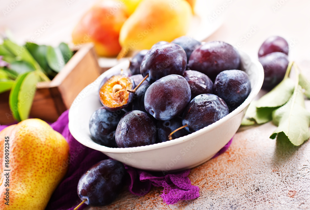 fresh plums fresh plums