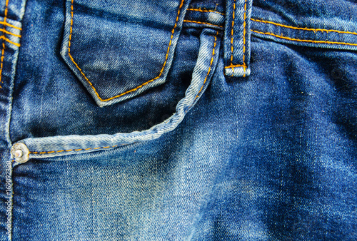 texture of blue jean , denim with space of background