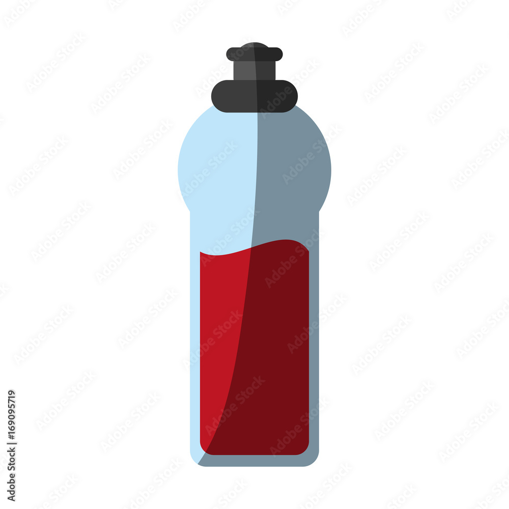 sports bottle with red beverage icon image vector illustration design sports bottle with red beverage icon image vector illustration design