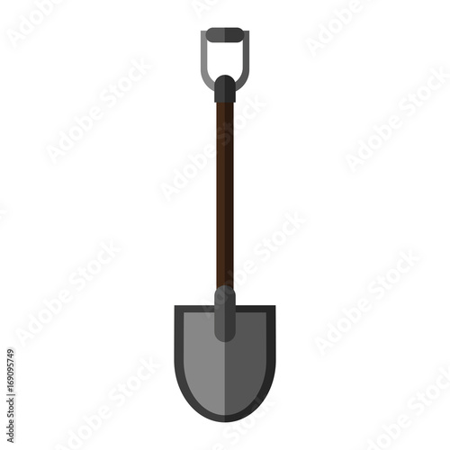 shovel tool icon image vector illustration design