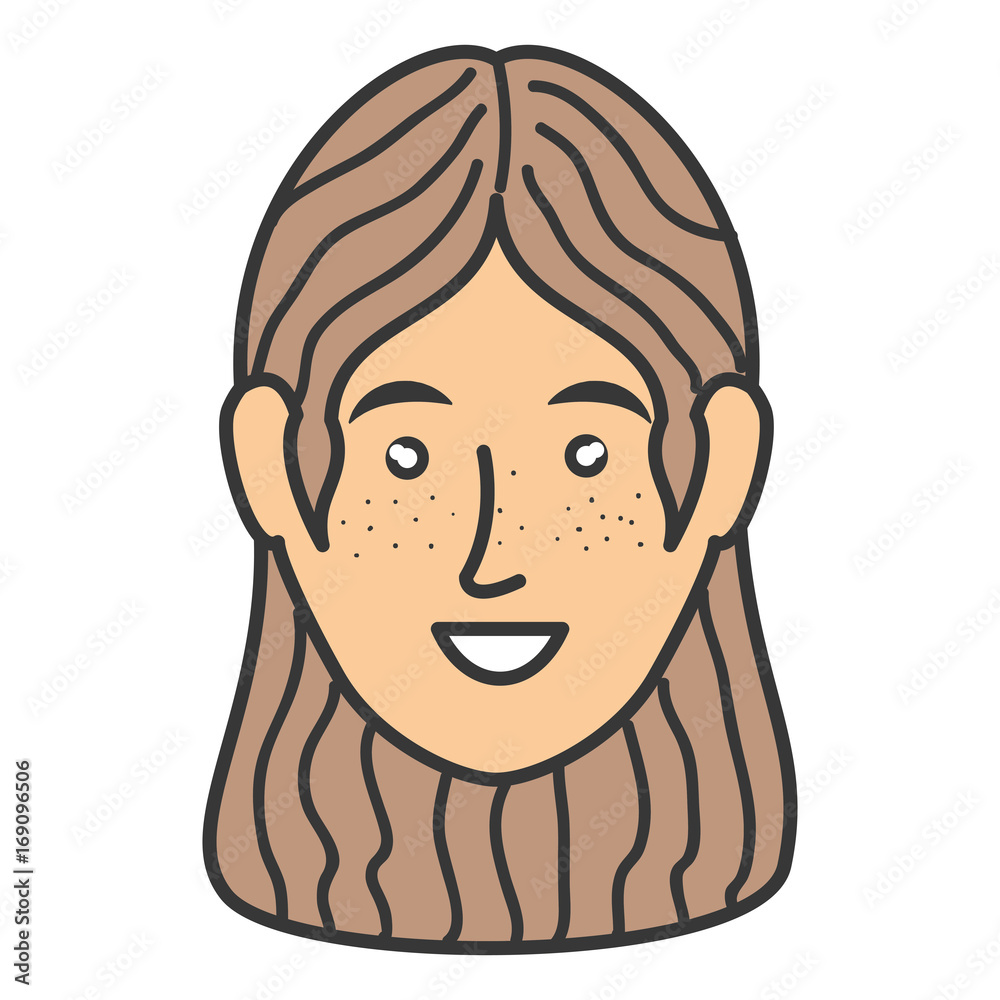 beautiful woman head avatar character vector illustration design beautiful woman head avatar character vector illustration design