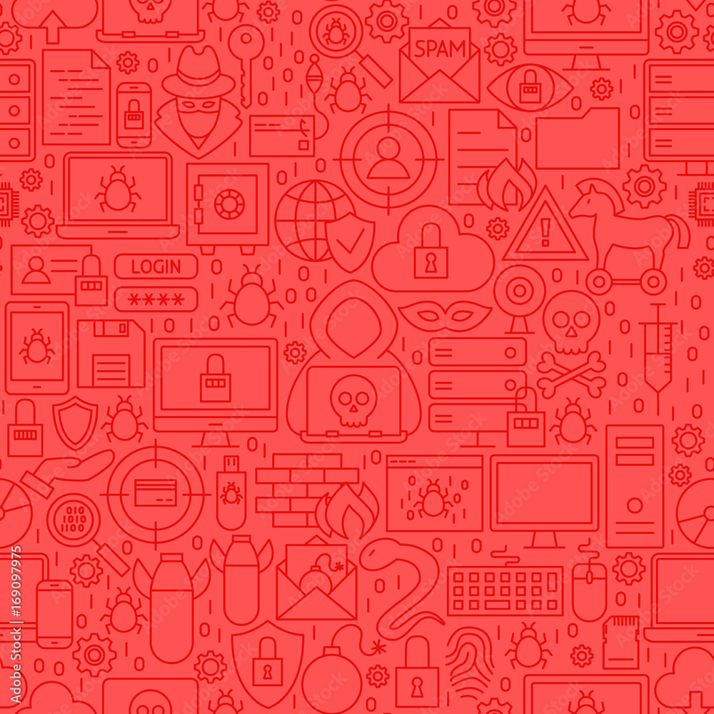 Hacker Line Tile Pattern