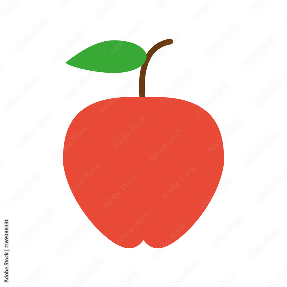 Fototapeta premium whole apple icon image vector illustration design