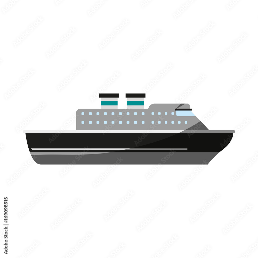 cruise ship icon image vector illustration design