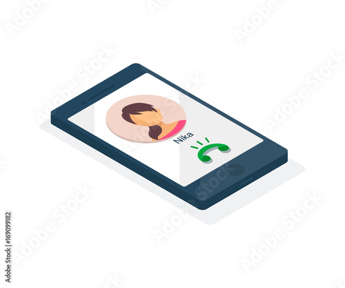 Wallpaper Mural Vector 3d isometric smartphone icon. Torontodigital.ca