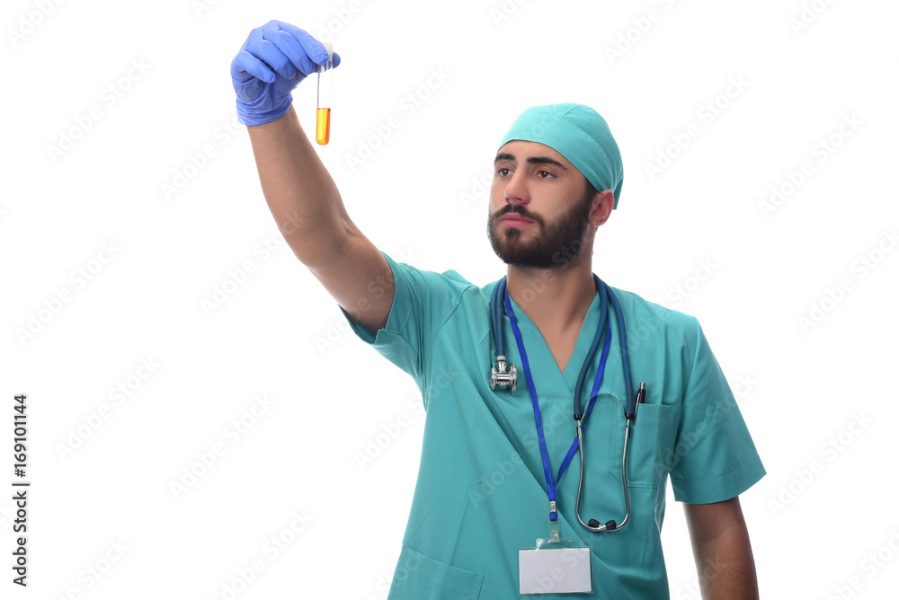science, chemistry, biology, medicine and people concept - doctors concept. young male doctor science, chemistry, biology, medicine and people concept - doctors concept. young male doctor