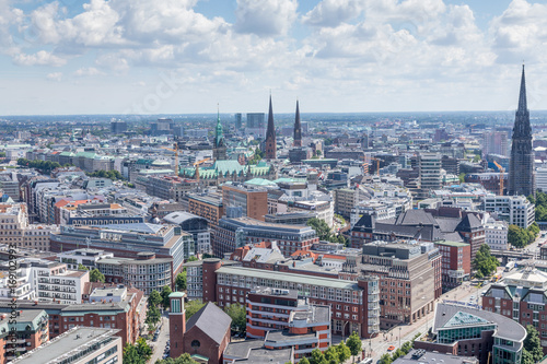 Panorama d'Hambourg depuis l'église Saint-Michel © Pierre Violet
