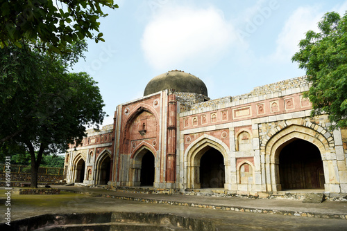 Jamali Kamali mosque at the Mehrauli Archaeological Park, New Delhi
