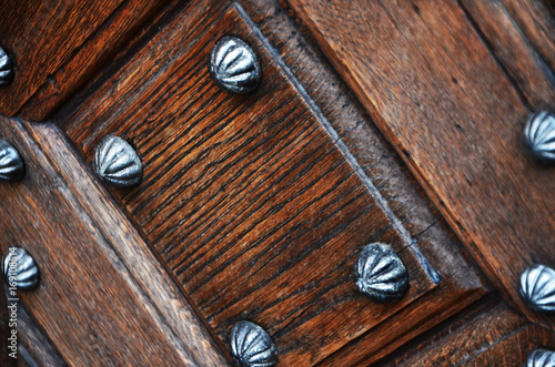 ancient door close up