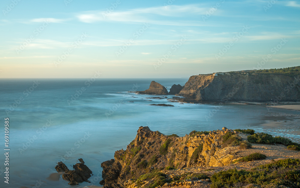 Coastline Rocky Landscape Exposure done in the South Coast of Portugal Coastline Rocky Landscape Exposure done in the South Coast of Portugal