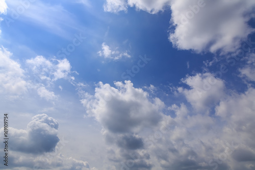 Blue sky and white clouds