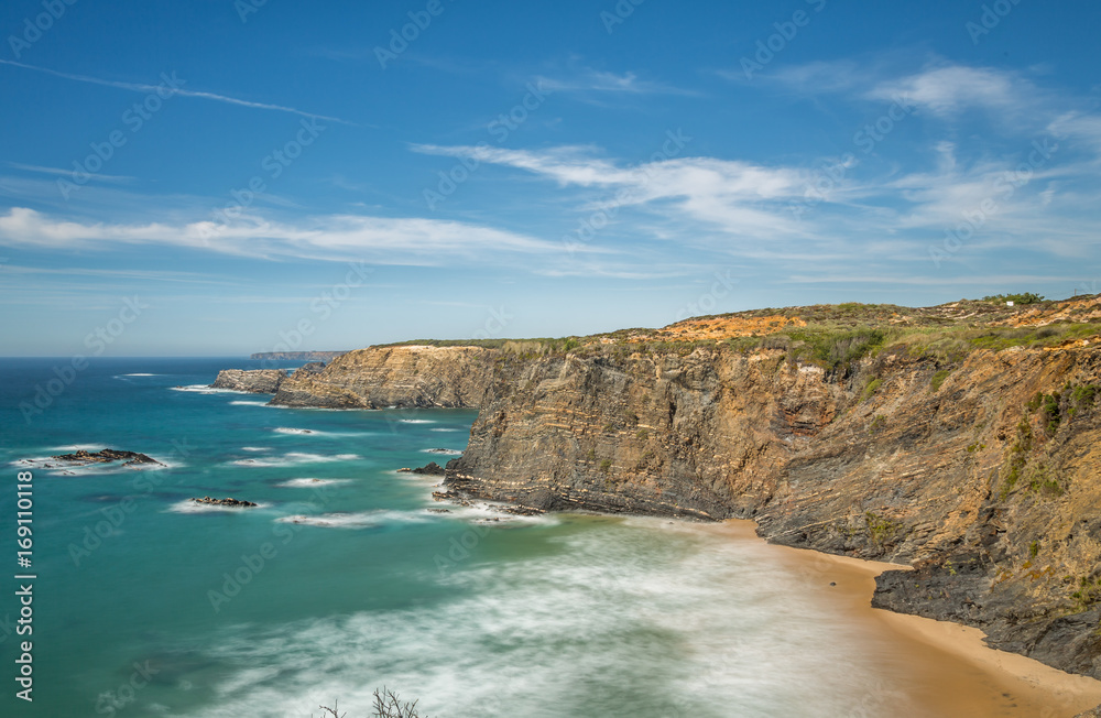 Coastline Rocky Landscape Exposure done in the South Coast of Portugal Coastline Rocky Landscape Exposure done in the South Coast of Portugal