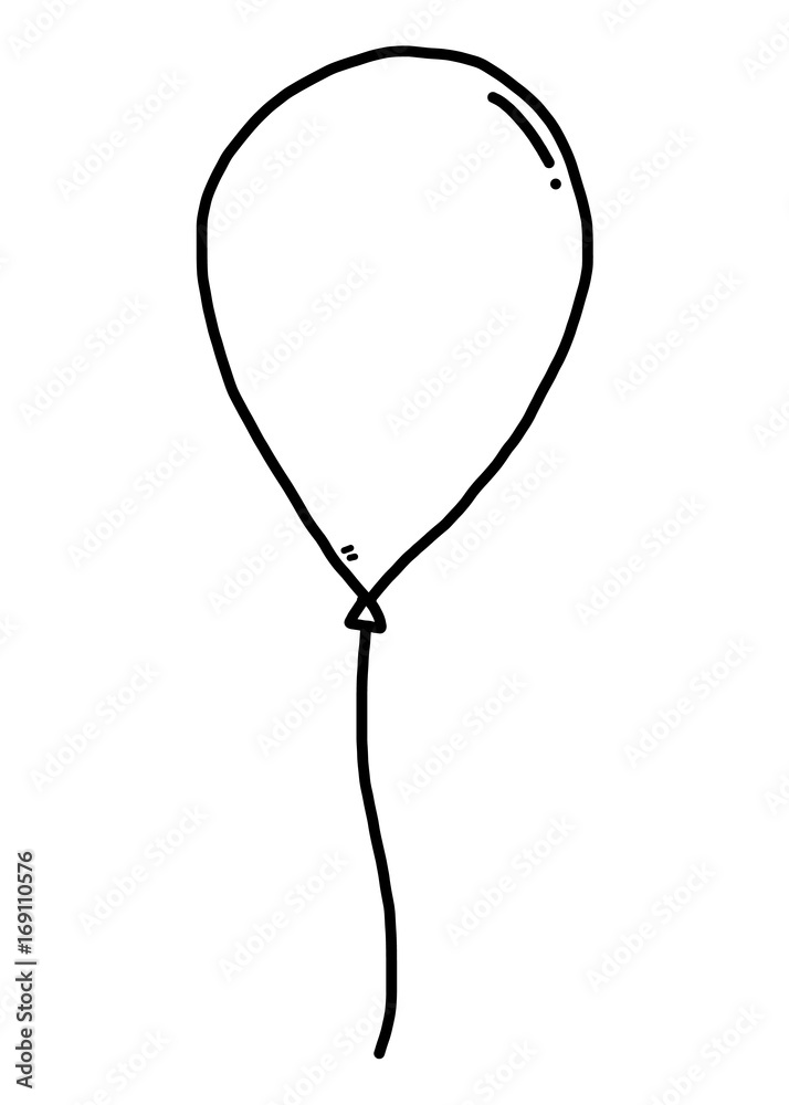 Vecteur Stock balloon / cartoon vector and illustration, black and