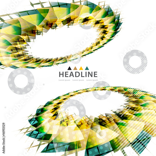 Brochure header layout template