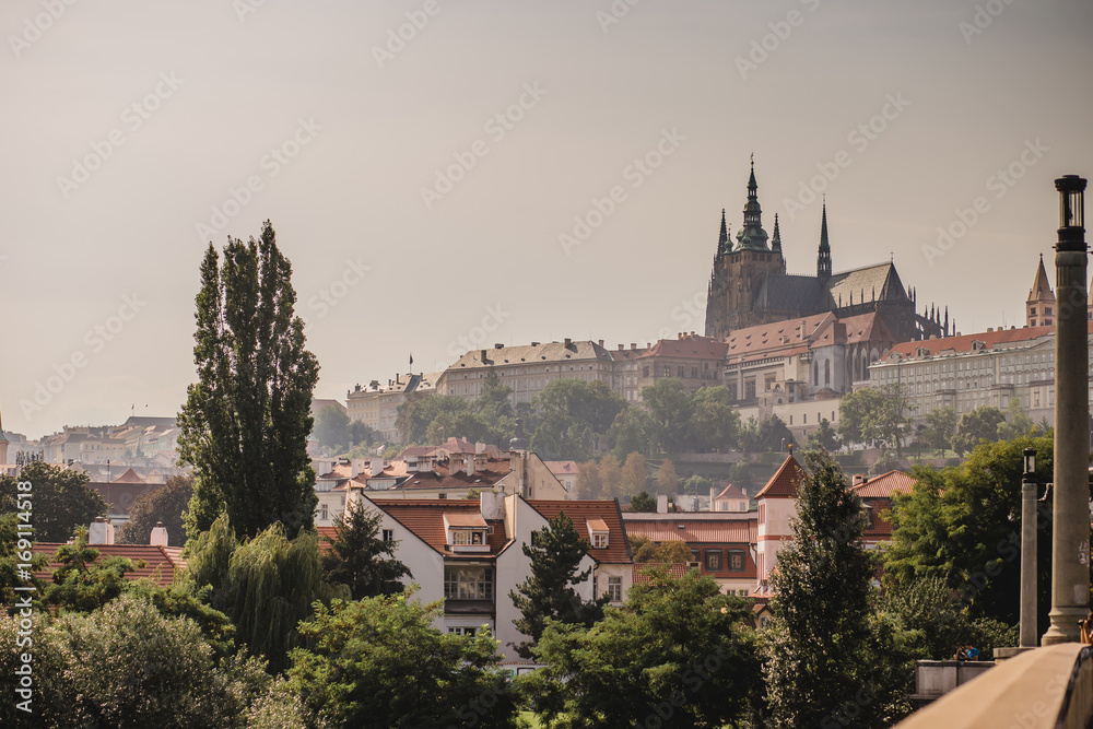 prague town czech republic bridge