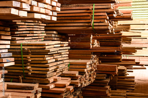 Wood factory stock and lumber board