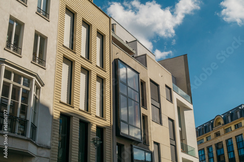 luxury townhouses in finance district at germany