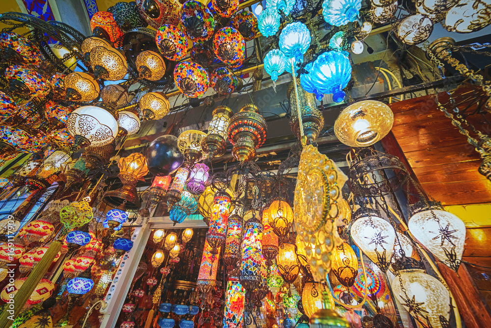 Authentic Lamp view from Istanbul Grand Bazaar