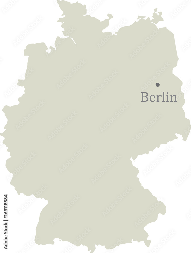 Germany map. vector illustration