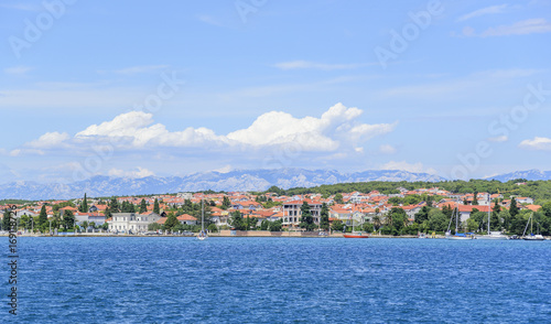 View from the sea to the city of Zadar in Croatia.