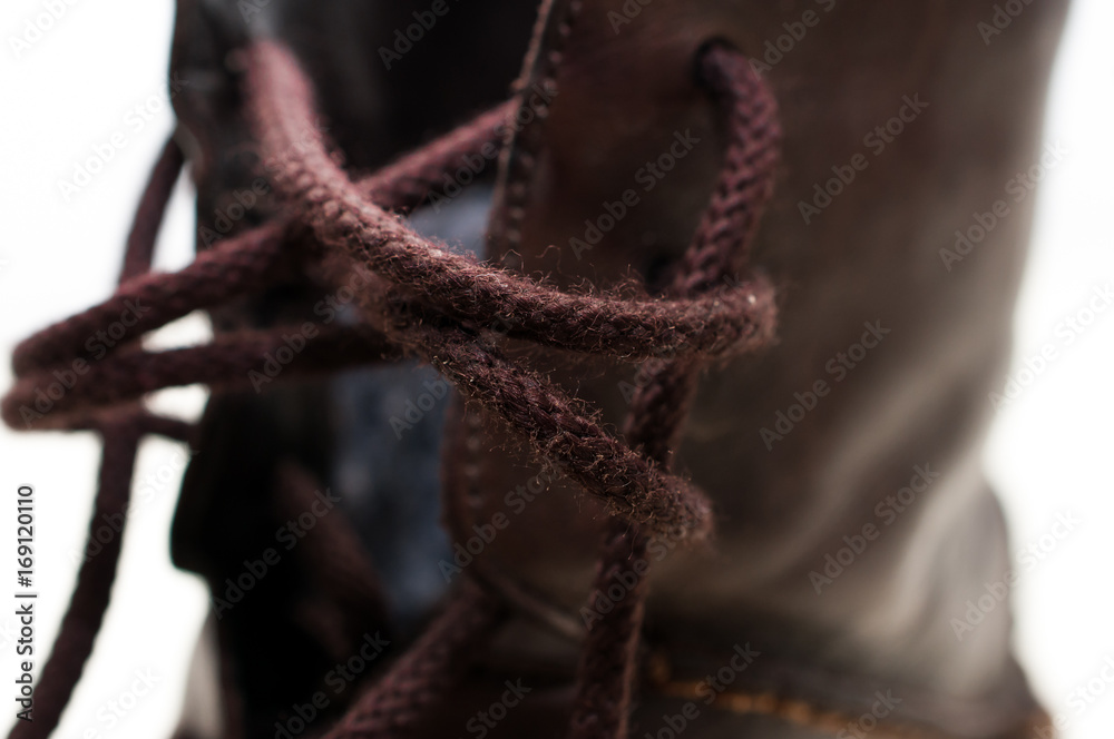 Brown shoelaces