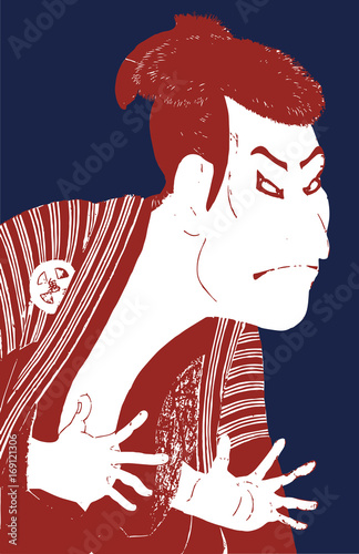 Japanese Ukiyoe illustration [vector] 