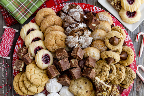 Holiday Cookie Gift Tray with Assorted Baked Goods