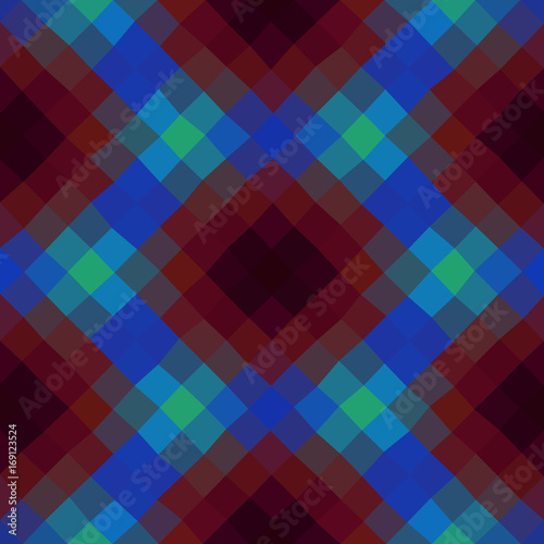 Kaleidoscopic low poly triangle style vector mosaic background