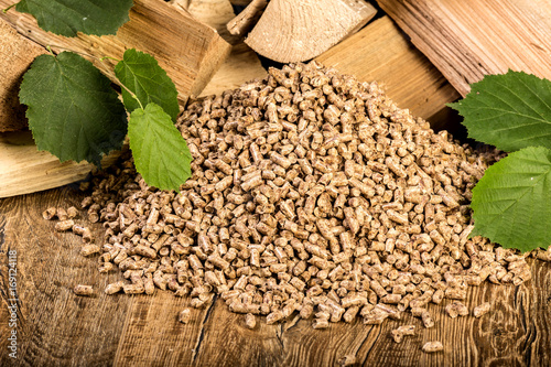 wooden pellet bio fuel © dinostock