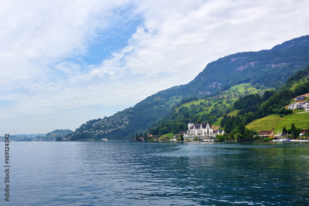 Landscape of the lake Luzern