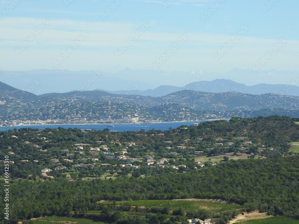 vue aérienne du golfe de saint tropez depuis gassin vue aérienne du golfe de saint tropez depuis gassin