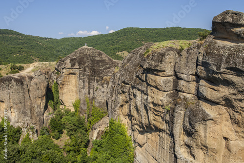 Greece Kalambaka Meteora Rocks Landscape Travel Europe