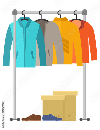 male clothes and shoes