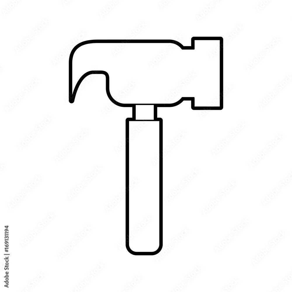 hammer tool isolated icon vector illustration design hammer tool isolated icon vector illustration design