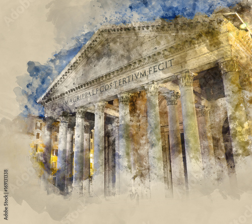 Rome tourist attraction - the famous Pantheon