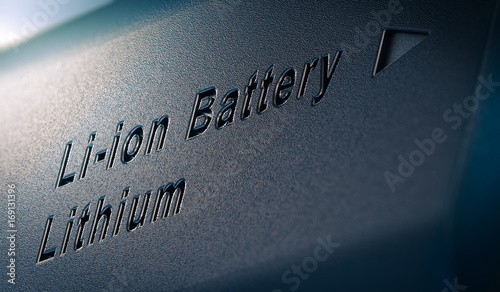 Tableau sur toile Li-ion Lithium Battery Pack Close Up