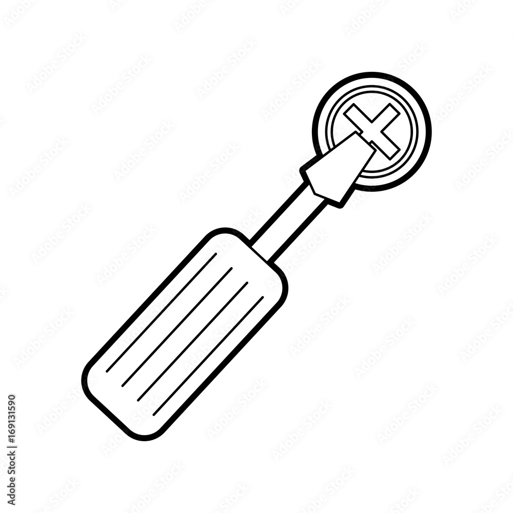 screwdriver tool with screw vector illustration design screwdriver tool with screw vector illustration design