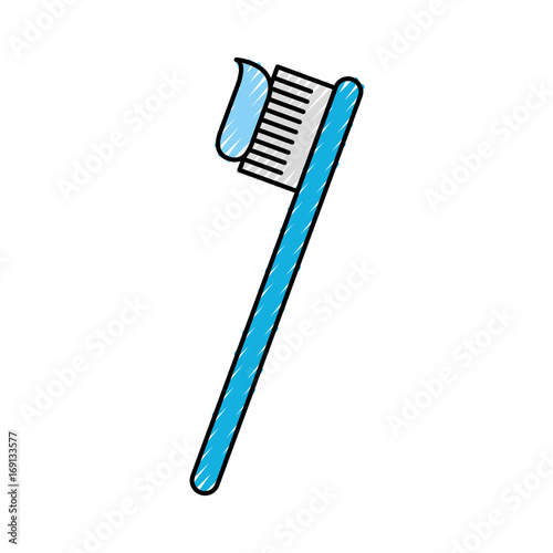 dental toothbrush isolated icon vector illustration design