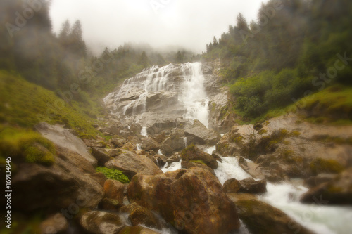 Grawa watefall, Stubai Alps, Austria photo