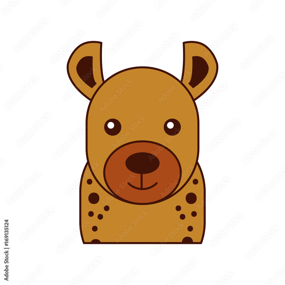 Wild hyena isolated icon vector illustration design Wild hyena isolated icon vector illustration design