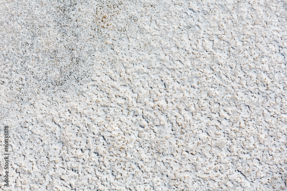 Structure of salt deposits on stone Structure of salt deposits on stone