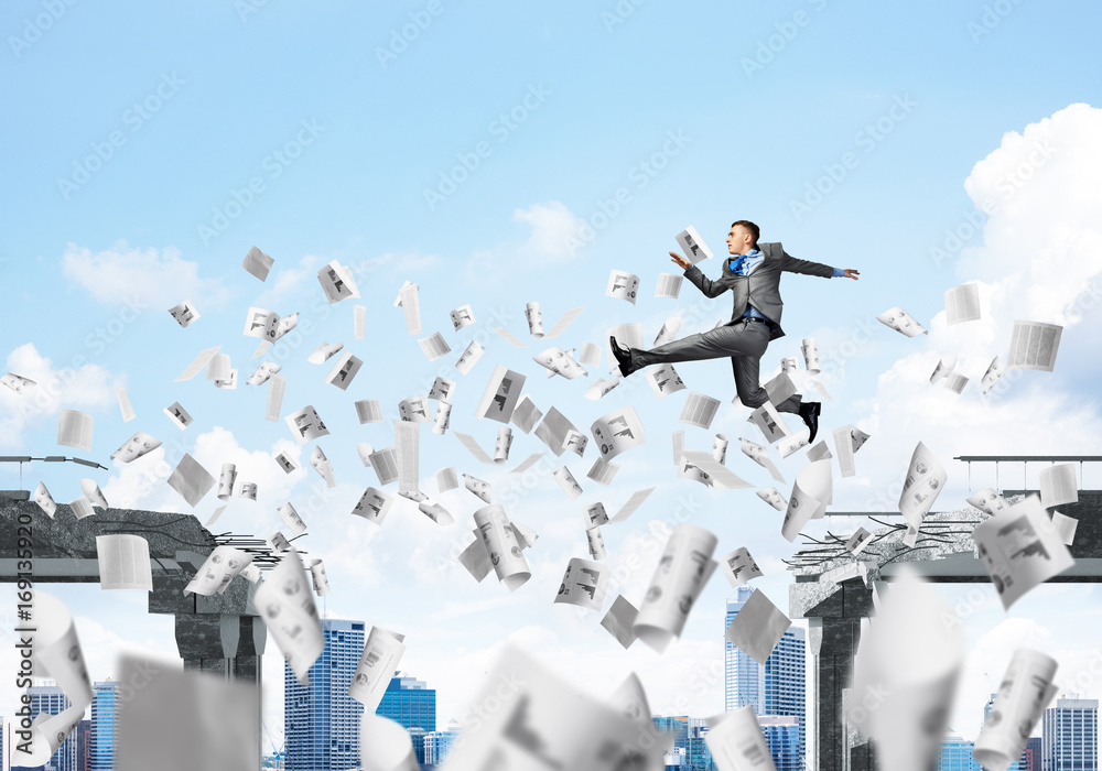 Problem and difficulties overcoming concept. Problem and difficulties overcoming concept.