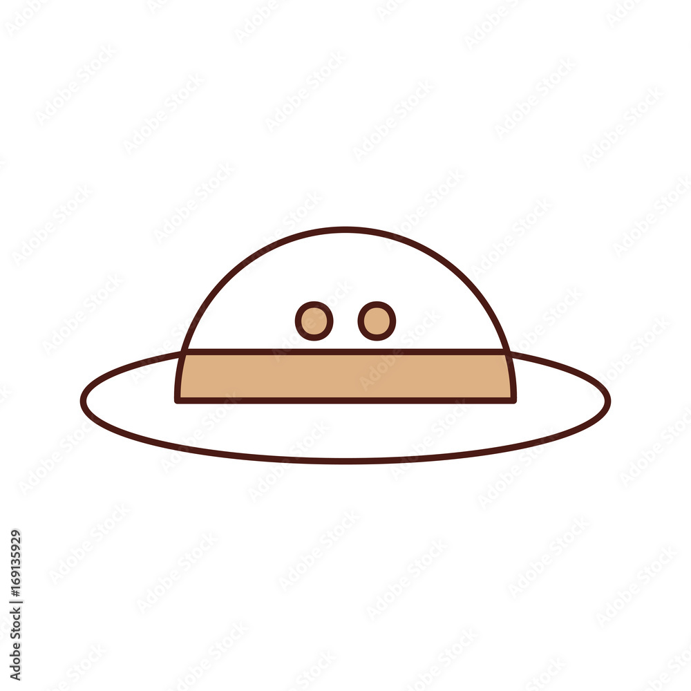 hat safari isolated icon vector illustration design hat safari isolated icon vector illustration design