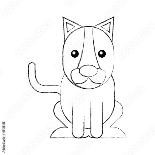 Wild lioness isolated icon vector illustration design